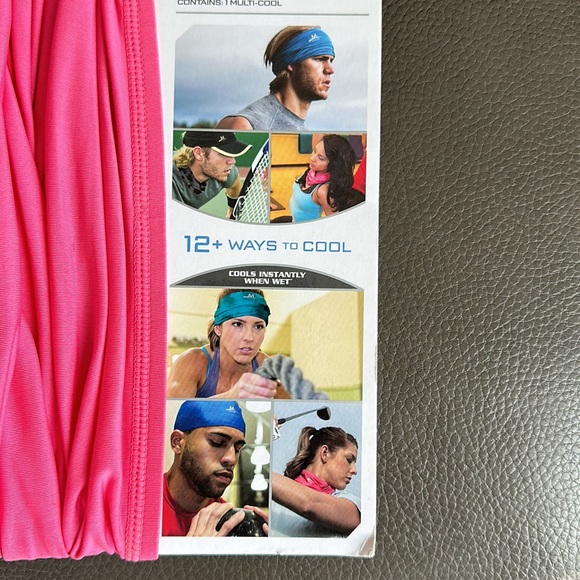 ENDURACOOL Unisex Head/Neck Cooling Scarf - Pink - Picture 3 of 7
